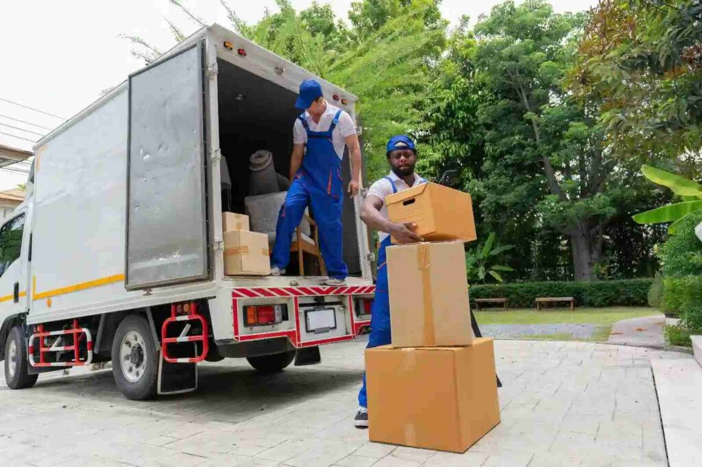 Movers securely loading and unloading belongings for a smooth transition.